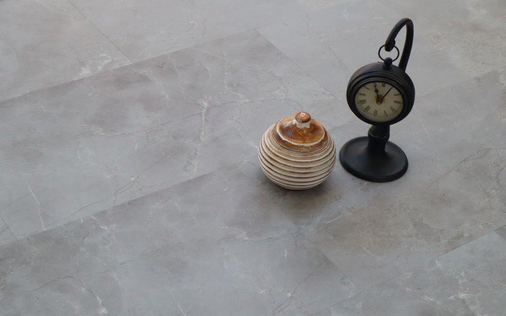 Luxury Vinyl Tile Marble Grey 5MM X 308MM X 600MM