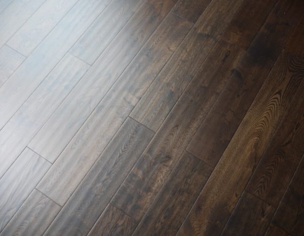 Solid Oak Coffee Handscrapped Matt Lacquered 18mm X 125mm
