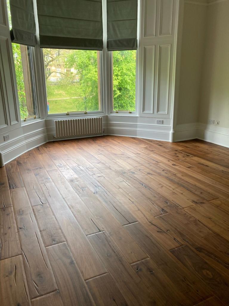 Engineered American Black Walnut Antique Wood Flooring 20mm X 190mm