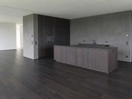 Engineered Double Smoked Black Lacquered Oak Wood Flooring 15mm X 190mm