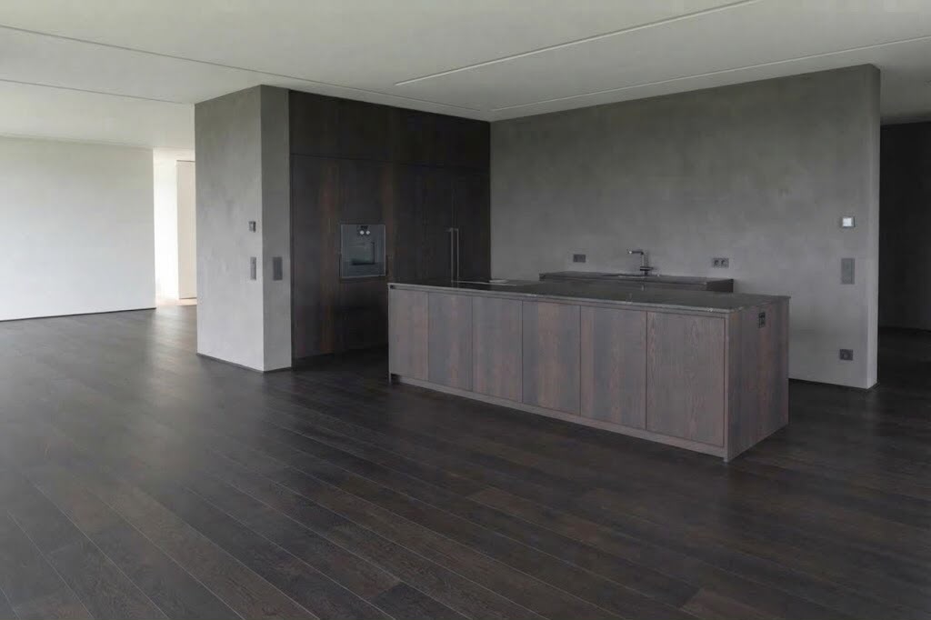 Engineered Double Smoked Black Lacquered Oak Wood Flooring 15mm X 190mm