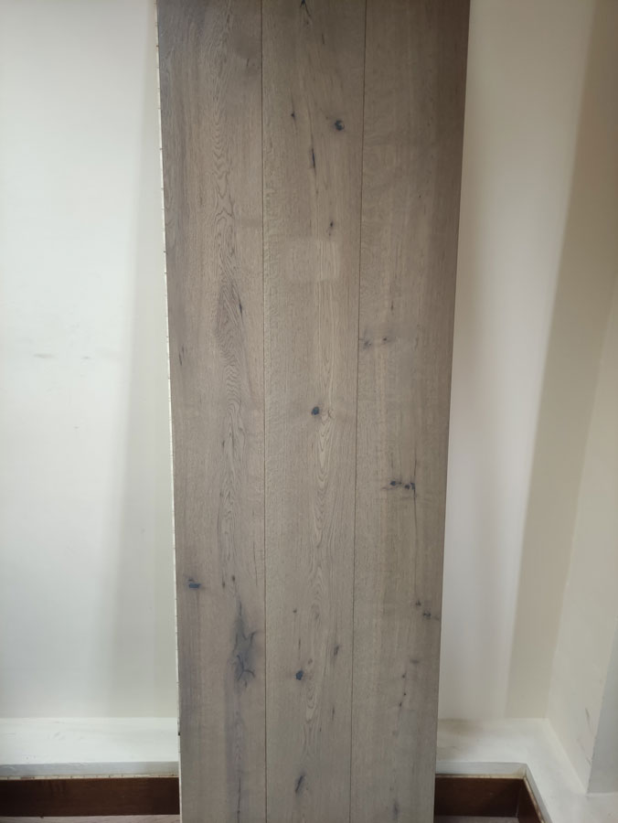 Engineered London Grey Brushed Uv Oiled Oak Wood Flooring 15mm X 190mm