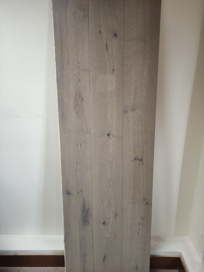 Engineered London Grey Brushed Uv Oiled Oak Wood Flooring 15mm X 190mm