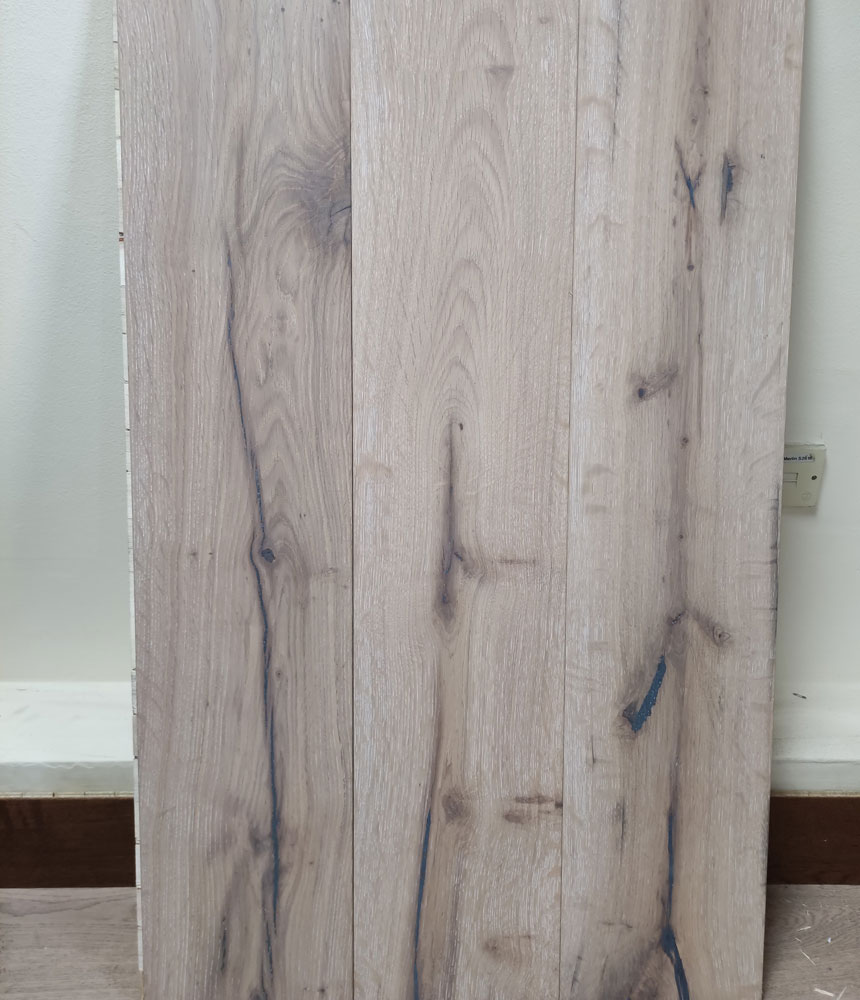 Engineered Daffodil Brushed & Oiled Oak Wood Flooring 14mm X 190mm