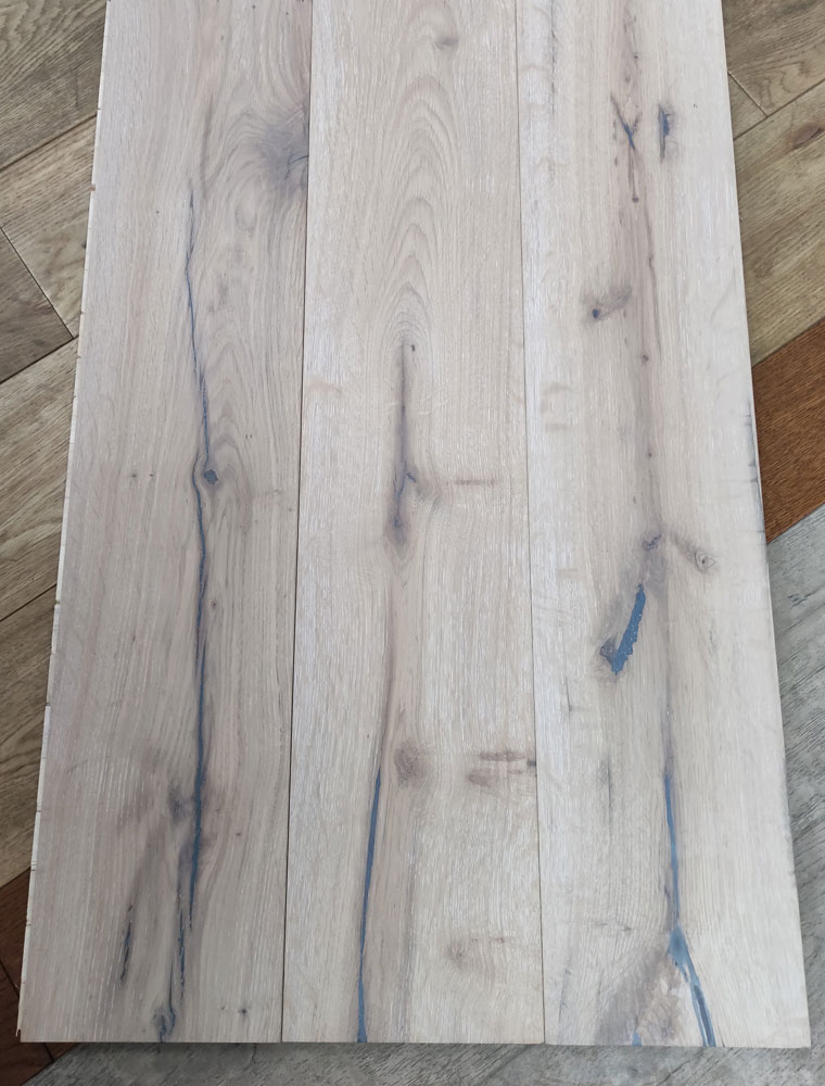 Engineered Daffodil Brushed & Oiled Oak Wood Flooring 14mm X 190mm