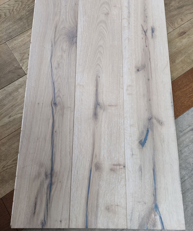 Engineered Daffodil Brushed & Oiled Oak Wood Flooring 14mm X 190mm