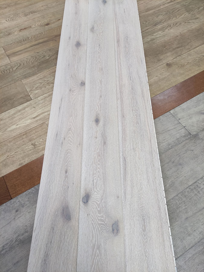 Engineered White Washed Brushed Uv Oiled Oak Wood Flooring 15mm X 190mm