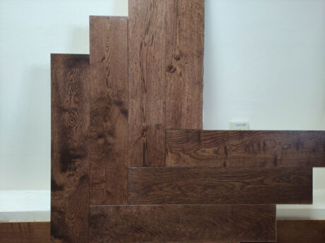 Engineered Herringbone Caramel Brushed Uv Oiled Oak Prime Grade Wood Flooring 15mm X 120mm