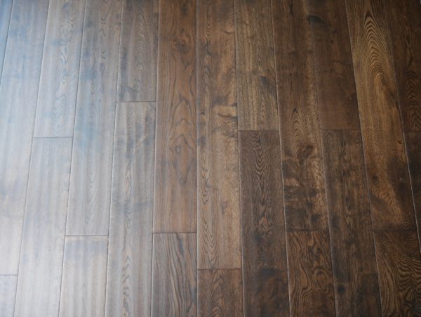 Solid Oak Coffee Handscrapped Matt Lacquered 18mm X 125mm