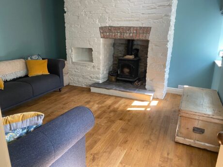 Solid Oak Golden Hand Scraped Oiled Wood Flooring 18mm X 125mm