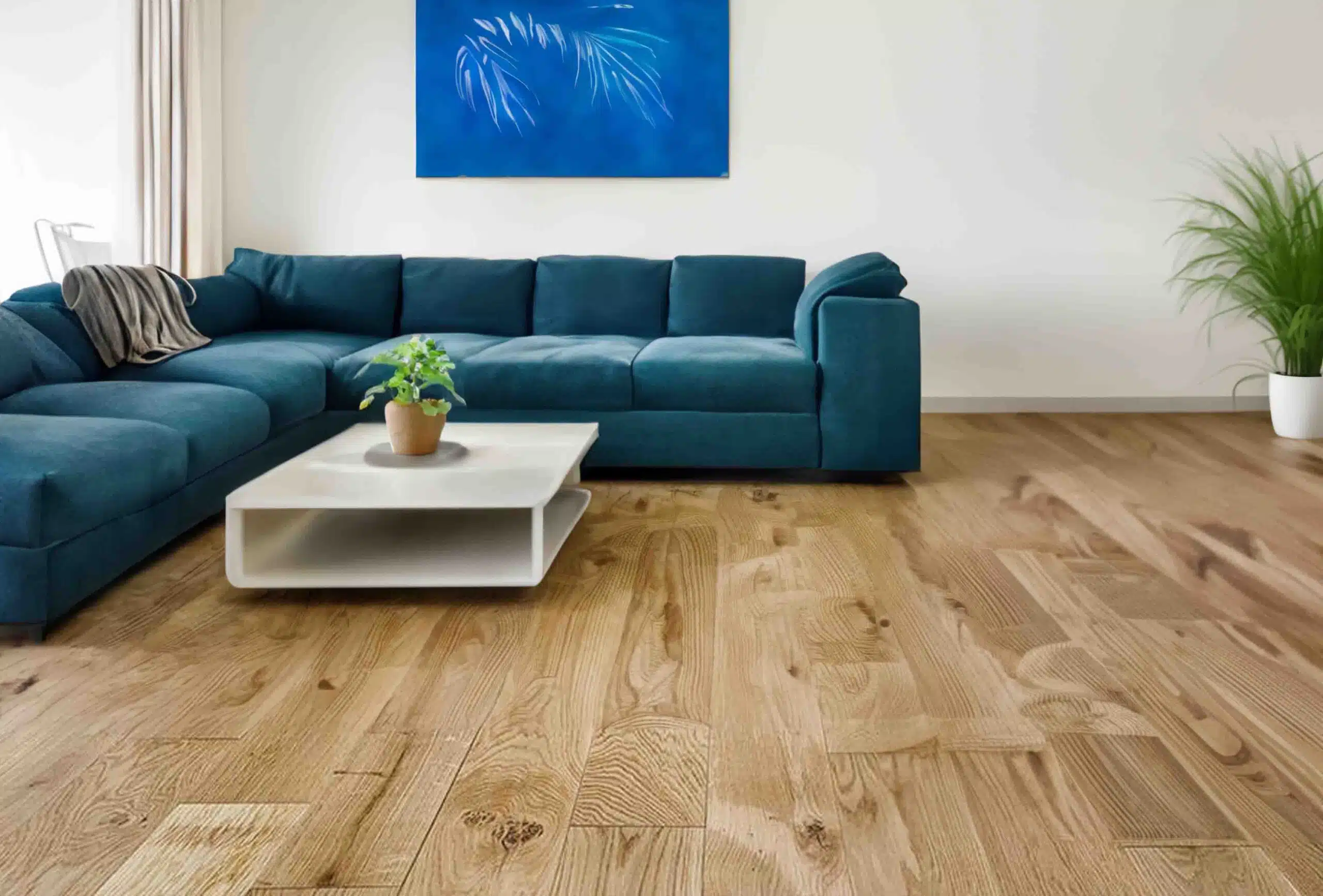 Solid Oak Lacquered Natural Oak Wood Flooring 18mm X 150mm