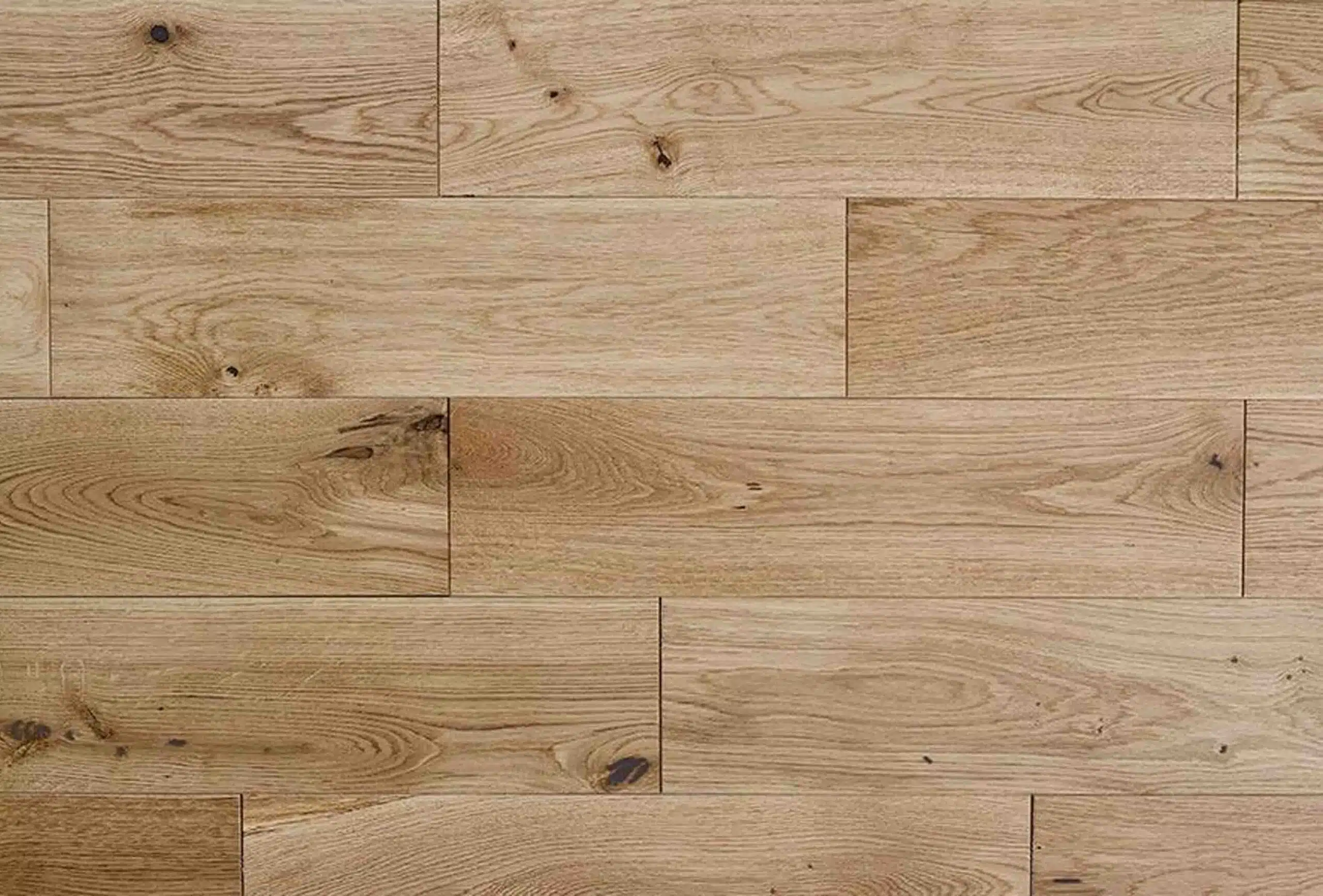 Solid Oak Lacquered Natural Oak Wood Flooring 18mm X 150mm