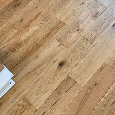 Solid Oak Lacquered Natural Oak Wood Flooring 18mm X 150mm