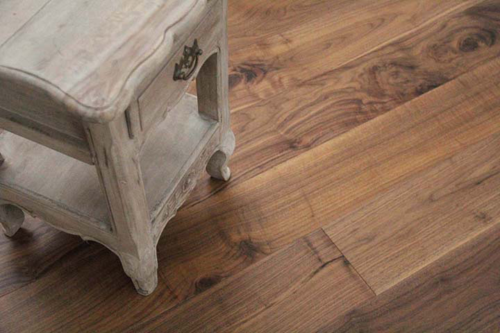 Engineered American Walnut Black Lacquered Wood Flooring 15mm X 155mm