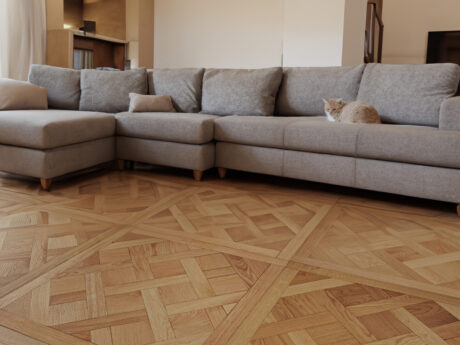 Engineered Natural Brushed & Oiled Parquet Panel 20MM X 580MM