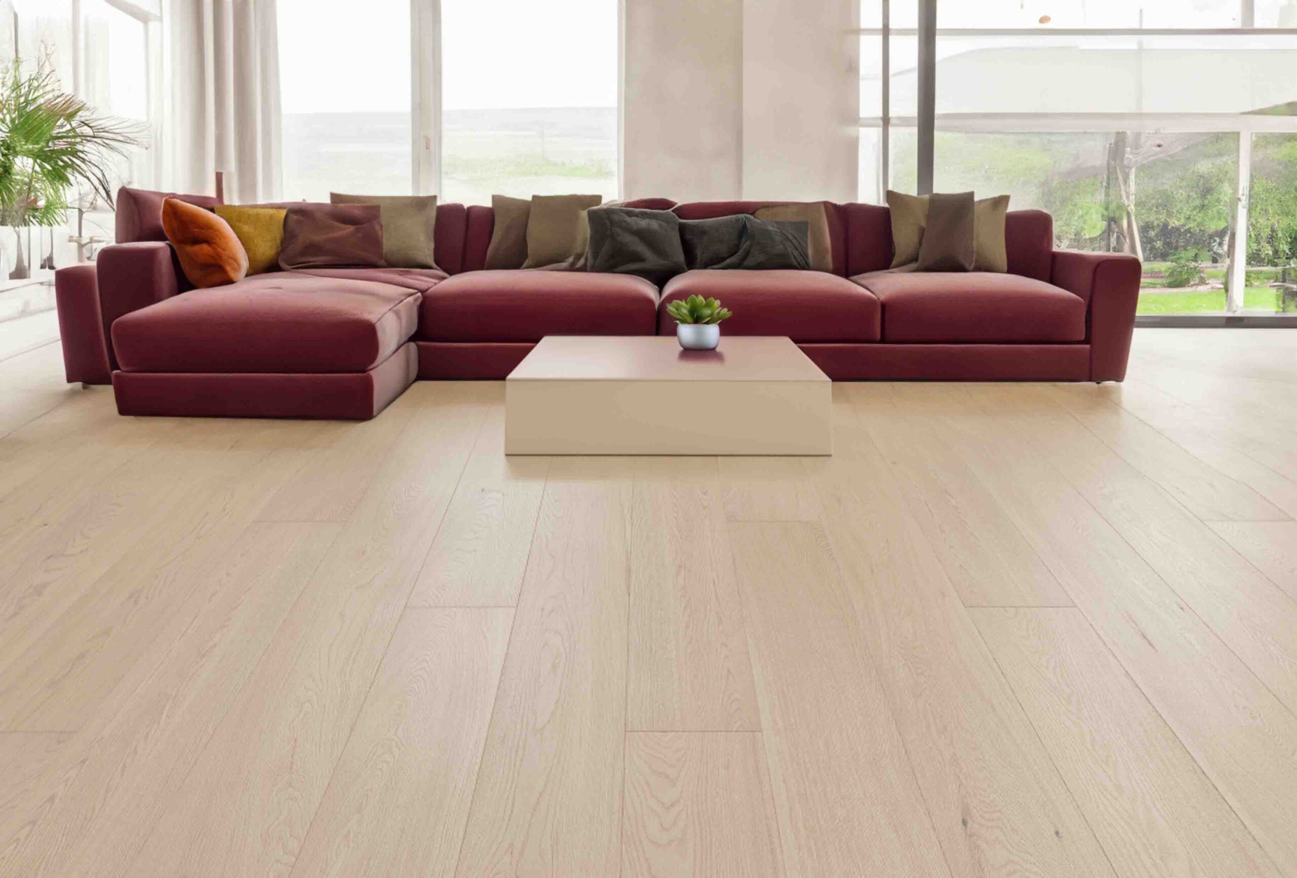 Engineered Natural Unfinished Oak Prime Grade Wood Flooring 20/6mm X 190mm