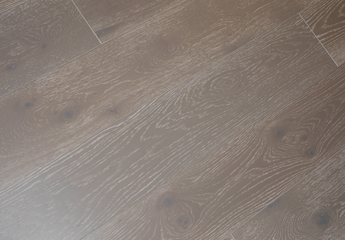 Engineered Lacquered Click Grey Oak Nothingham Random Lengths Wood Flooring 14mm X 190mm