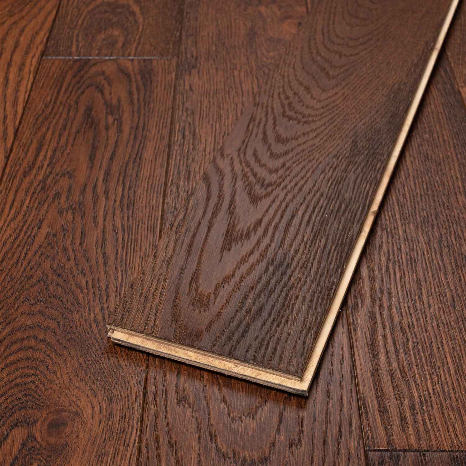 Engineered Brushed Matt Lacquered Golden Oak Wood Flooring 14mm X 125mm