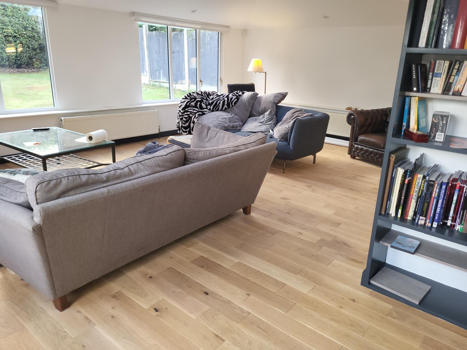 Engineered Brushed & Oiled Natural Oak Wood Flooring 18mm X 125mm