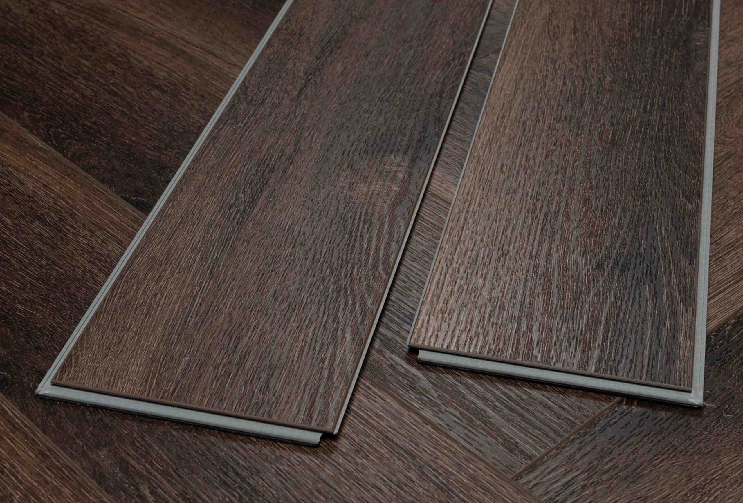 Misty Smoked Herringbone Luxury Vinyl Tile 6.5mm x 126mm x 630mm