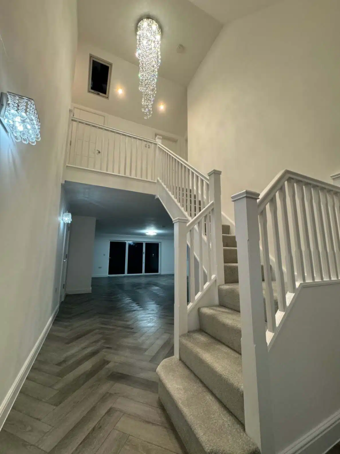Pearl Grey Herringbone Luxury Vinyl Tile 6.5mm x 126mm x 630mm