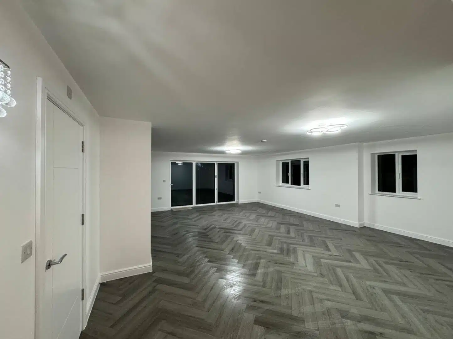 Pearl Grey Herringbone Luxury Vinyl Tile 6.5mm x 126mm x 630mm