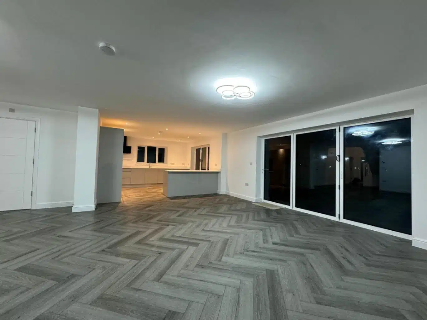 Pearl Grey Herringbone Luxury Vinyl Tile 6.5mm x 126mm x 630mm