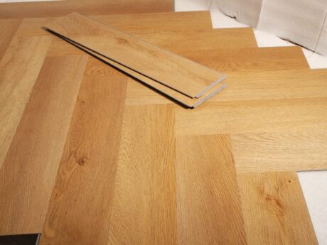 Luxury Vinyl Tile Aquacore Herringbone Oak 5.5MM X 120MM X 660MM