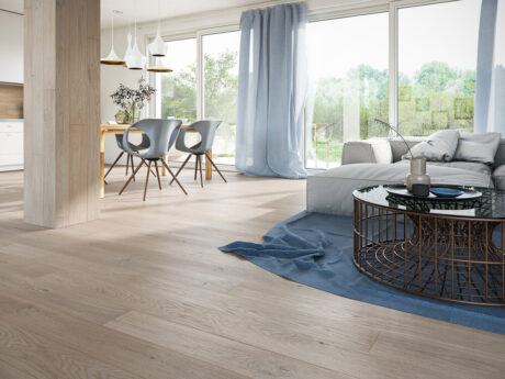 Engineered Derby Grey Click Oak Wood Flooring 14mm X 130mm