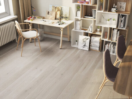 Engineered Magnolia Grey Click Oak Wood Flooring 14mm X 180mm