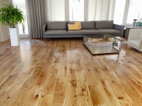 Engineered Natural Matt Lacquered Click Oak Wood Flooring 14mm X 180mm