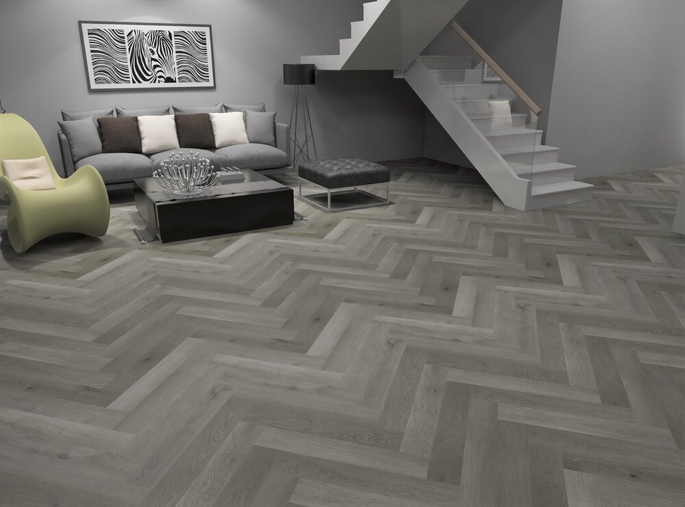 Luxury Vinyl Tile Aquacore Rigid Washed Grey Oak 5.5MM X 120MM X 660MM