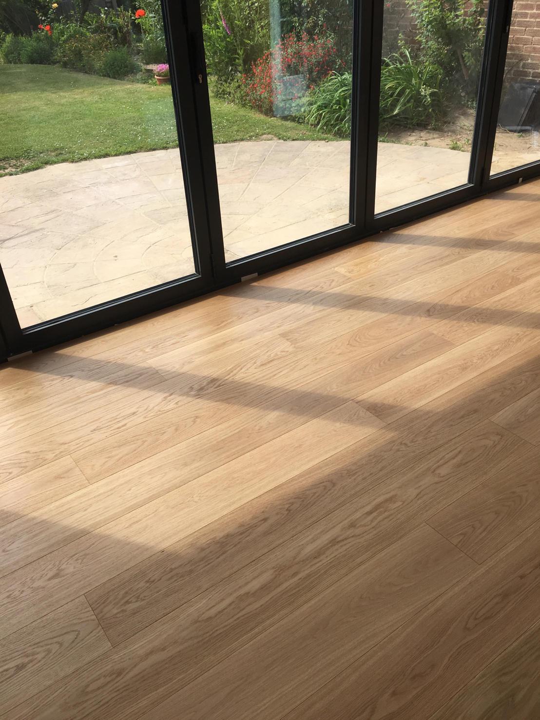 Engineered Natural Lacquered Prime Grade Oak Wood Flooring 20mm X 190mm