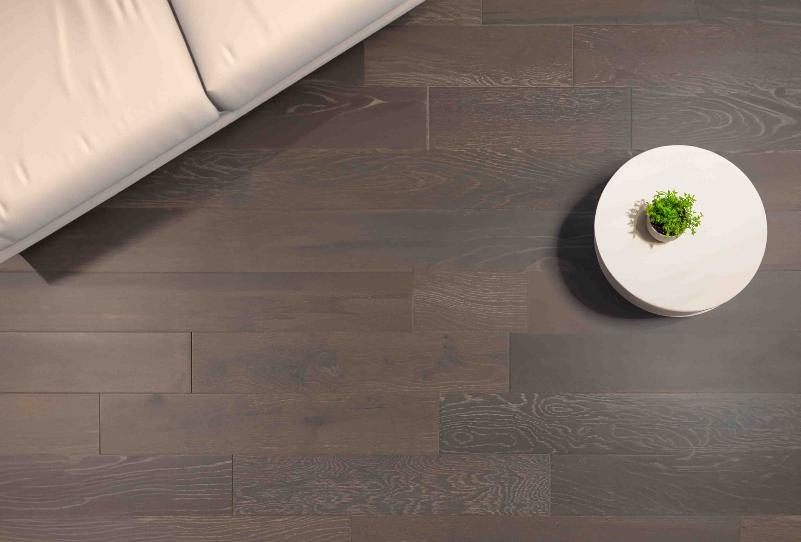 Engineered Dappled Grey Brushed Matt Lacquered Rustic Oak Wood Flooring 10mm X 125mm