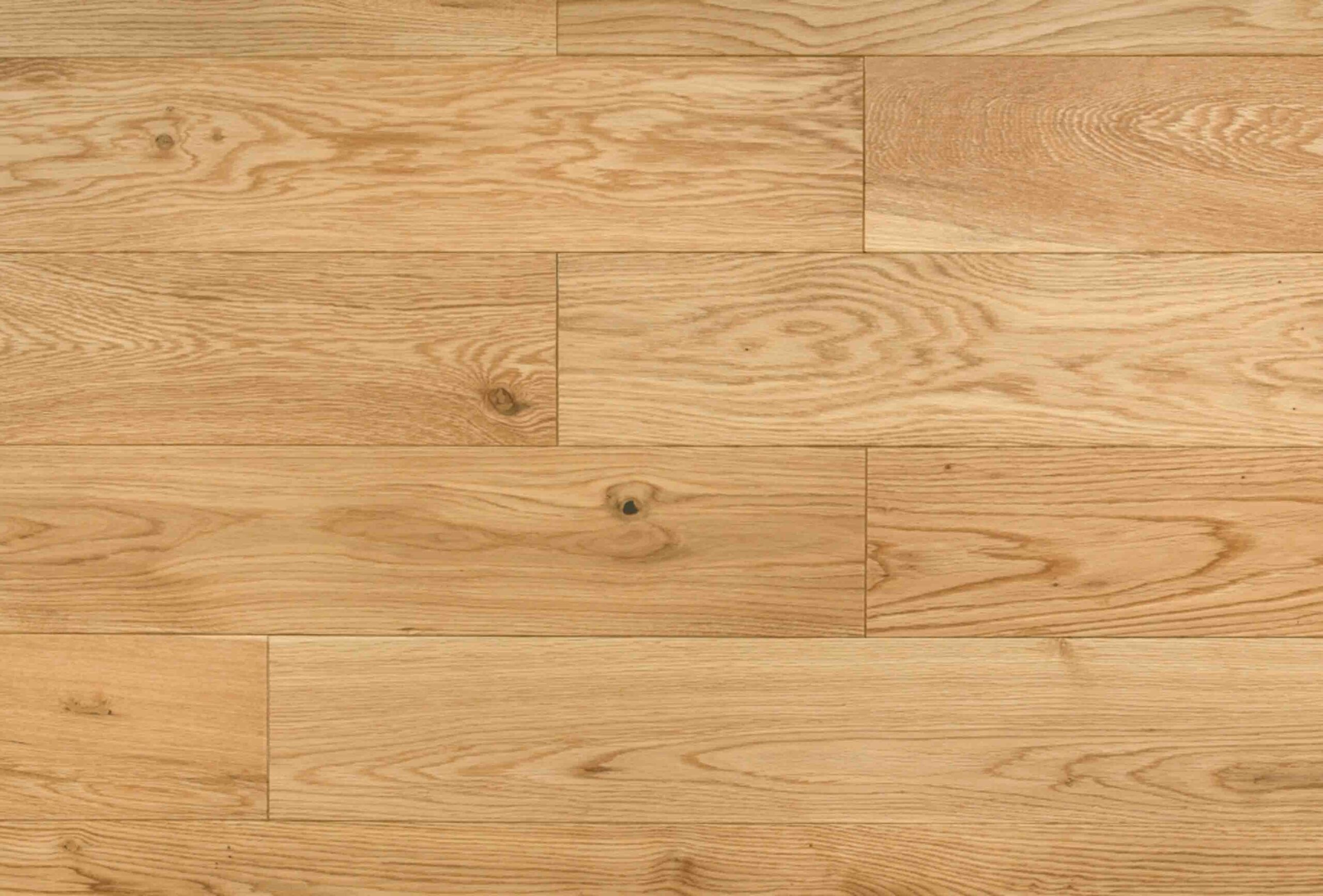 Engineered Natural Brushed Lacquered Rustic Oak Wood Flooring 10mm X 125mm
