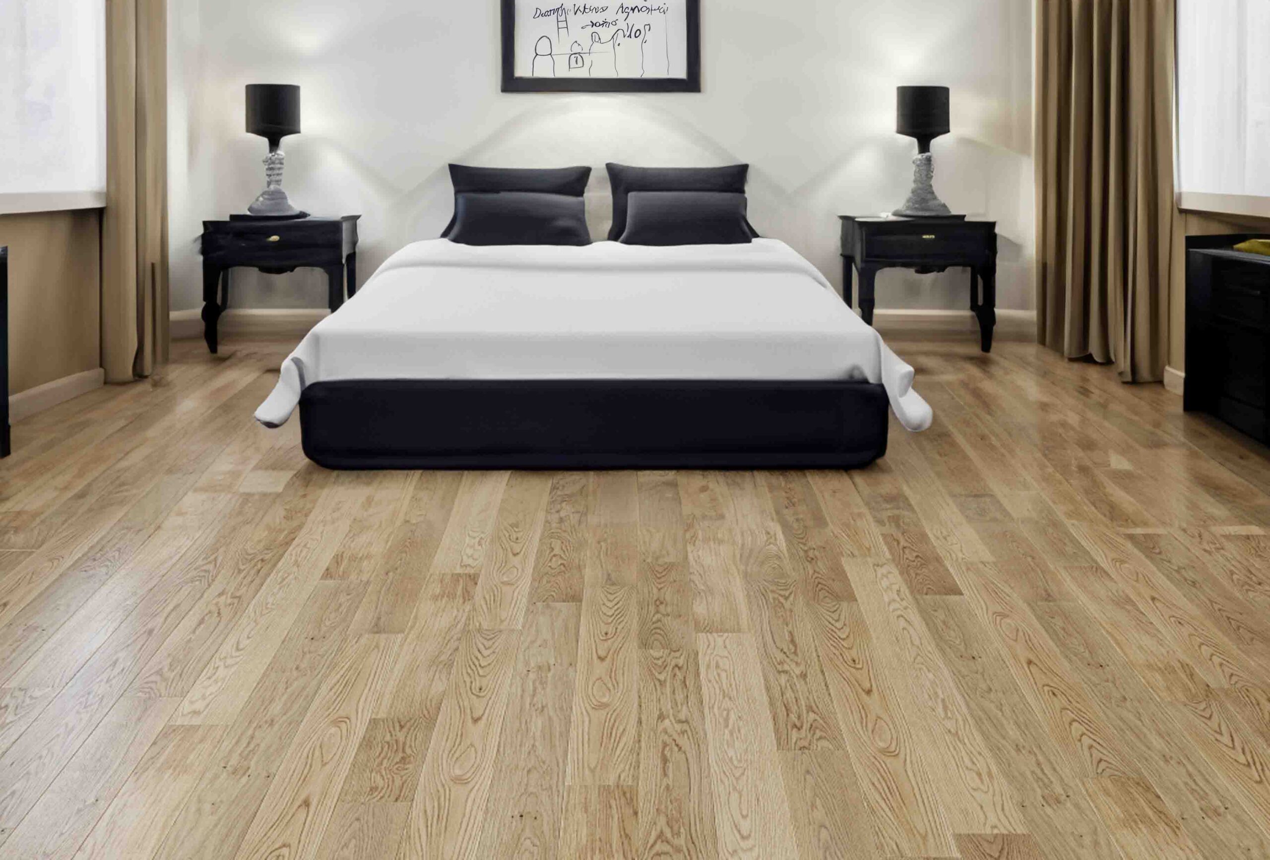 Solid Oak Brushed & Oiled Oak Natural Wood Flooring 18mm X 90mm
