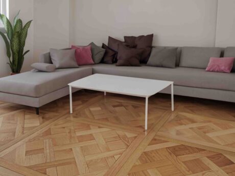 Engineered Natural Brushed Lacquered Parquet Versailles Panel 20mm x 800mm
