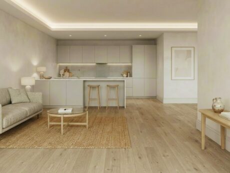 Engineered Smoked Brushed Ivory White UV Oiled Click Oak Wood Flooring 14mm X 190mm