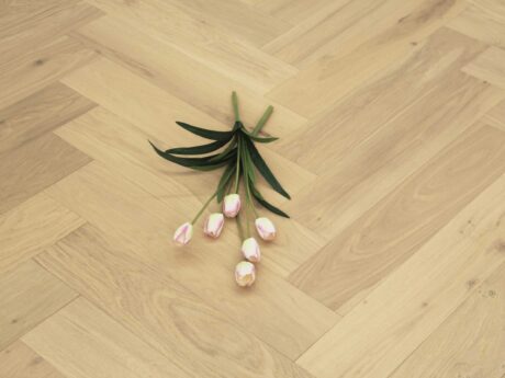 Herringbone Engineered Grey White Washed Oiled Oak Wood Flooring 14mm X 125mm