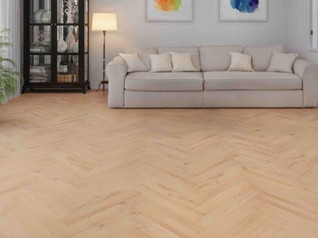 Engineered Herringbone Invisible Brushed Uv Lacquered Classic Grade Wood Flooring 15mm X 90mm