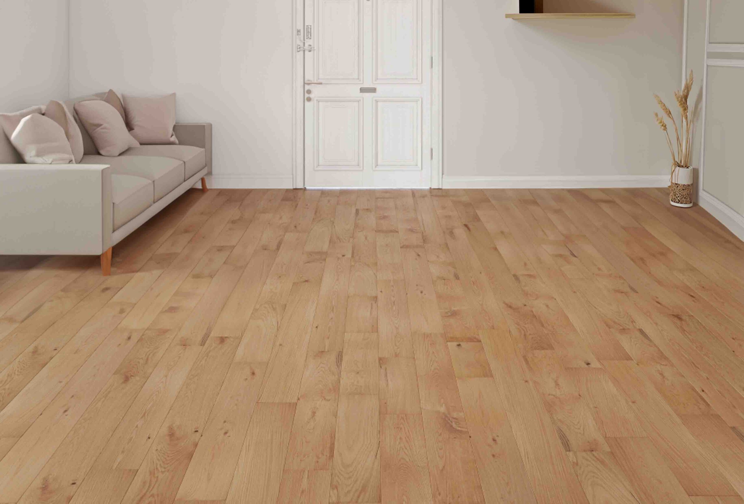 Engineered Natural Brushed & Oiled Oak Wood Flooring 18/3mm X 150mm