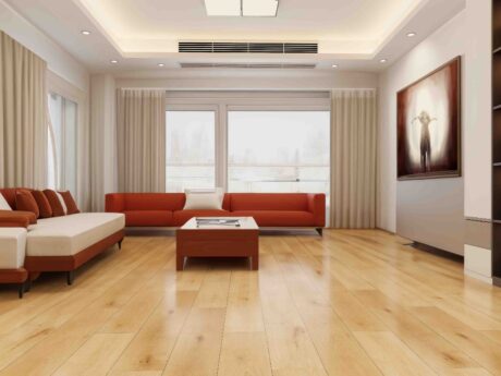 Luxury Laminate Sunset Maple Wood Flooring 12mm X 198mm