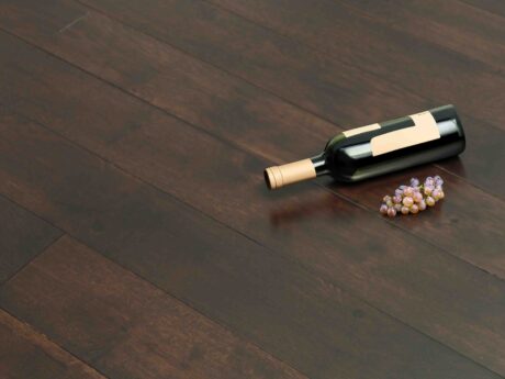 Solid Coffee Stained Deep Brewed Lacquered Oak Wood Flooring 18mm X 130mm