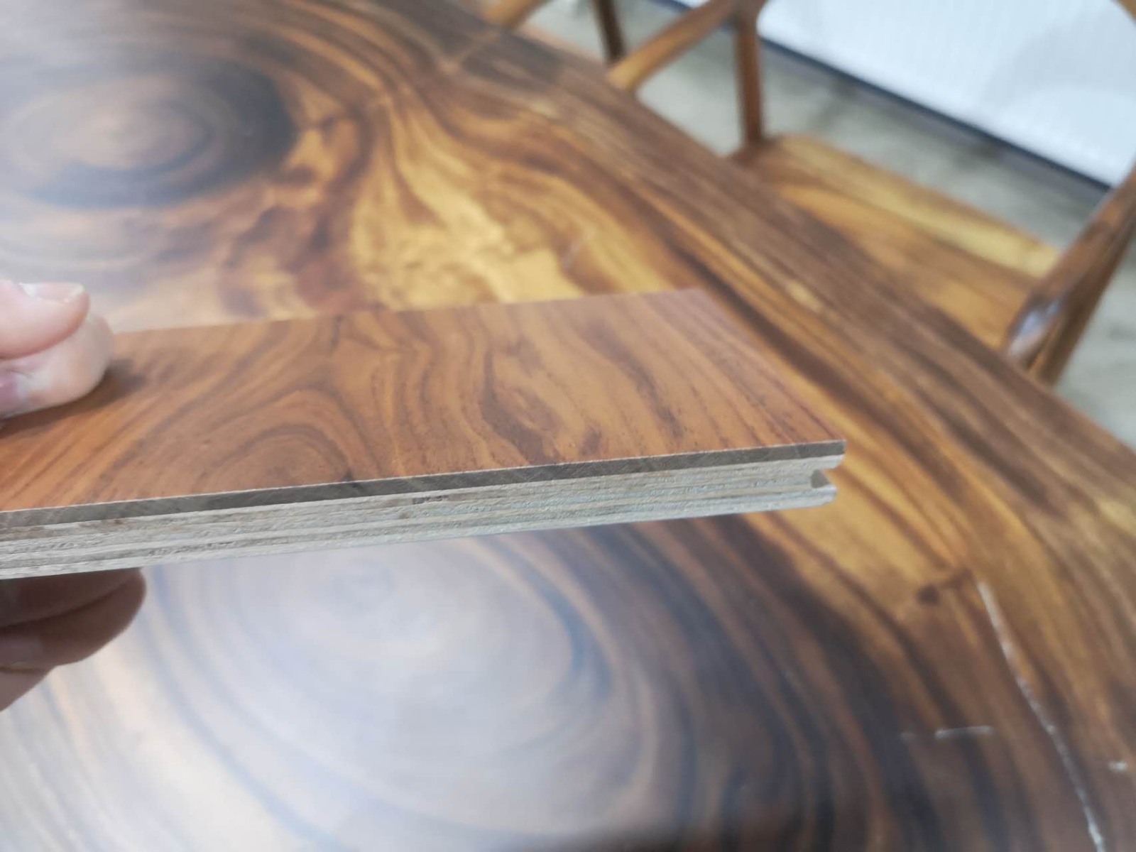 Engineered American Walnut Lacquered Wood Flooring 15mm X 190mm