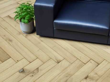 Herringbone Engineered Unfinished Oak Wood Flooring 20mm X 60mm/580mm