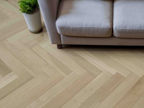 Herringbone Engineered Unfinished Oak Wood Flooring 20mm X 90mm