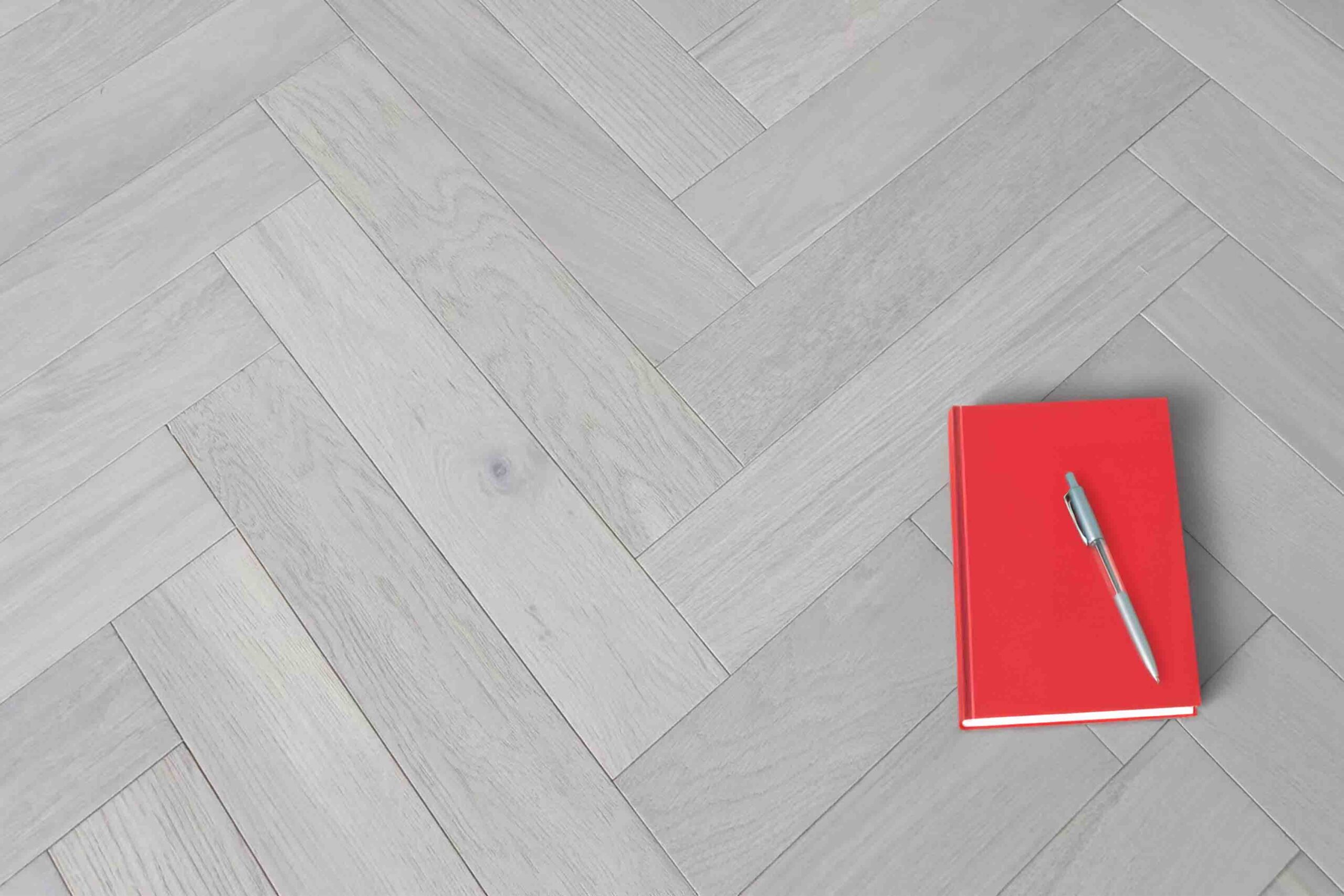 Herringbone Engineered Brushed White Uv Oiled Oak Wood Flooring 14mm X 90mm