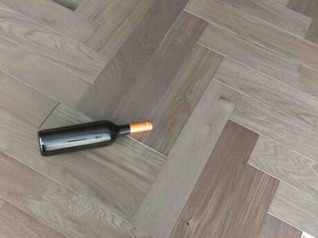 Herringbone Engineered Sunny Smoked Natural Oiled Oak Wood Flooring 14/2mm X 90mm