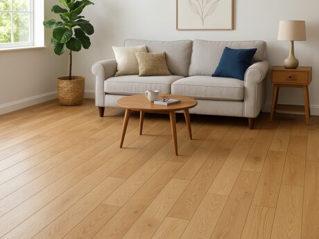 Solid Natural Brushed Lacquered Oak Wood Flooring 18mm X 150mm