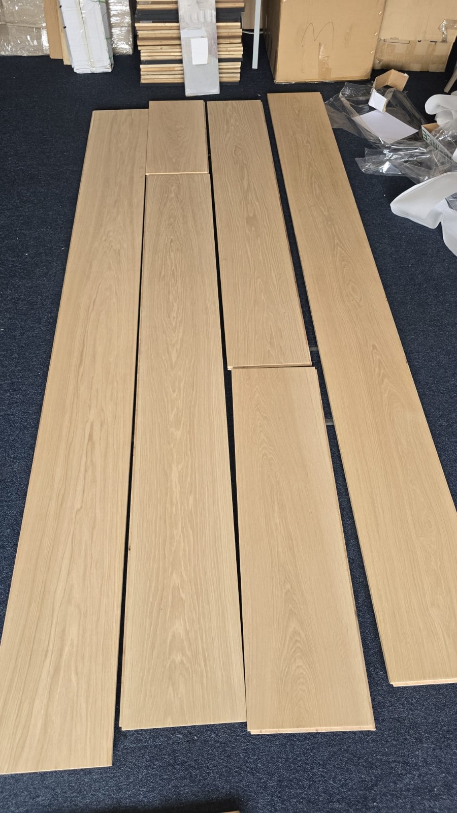 Engineered Unfinished Prime Grade Natural Oak Wood Flooring 20mm X 260mm